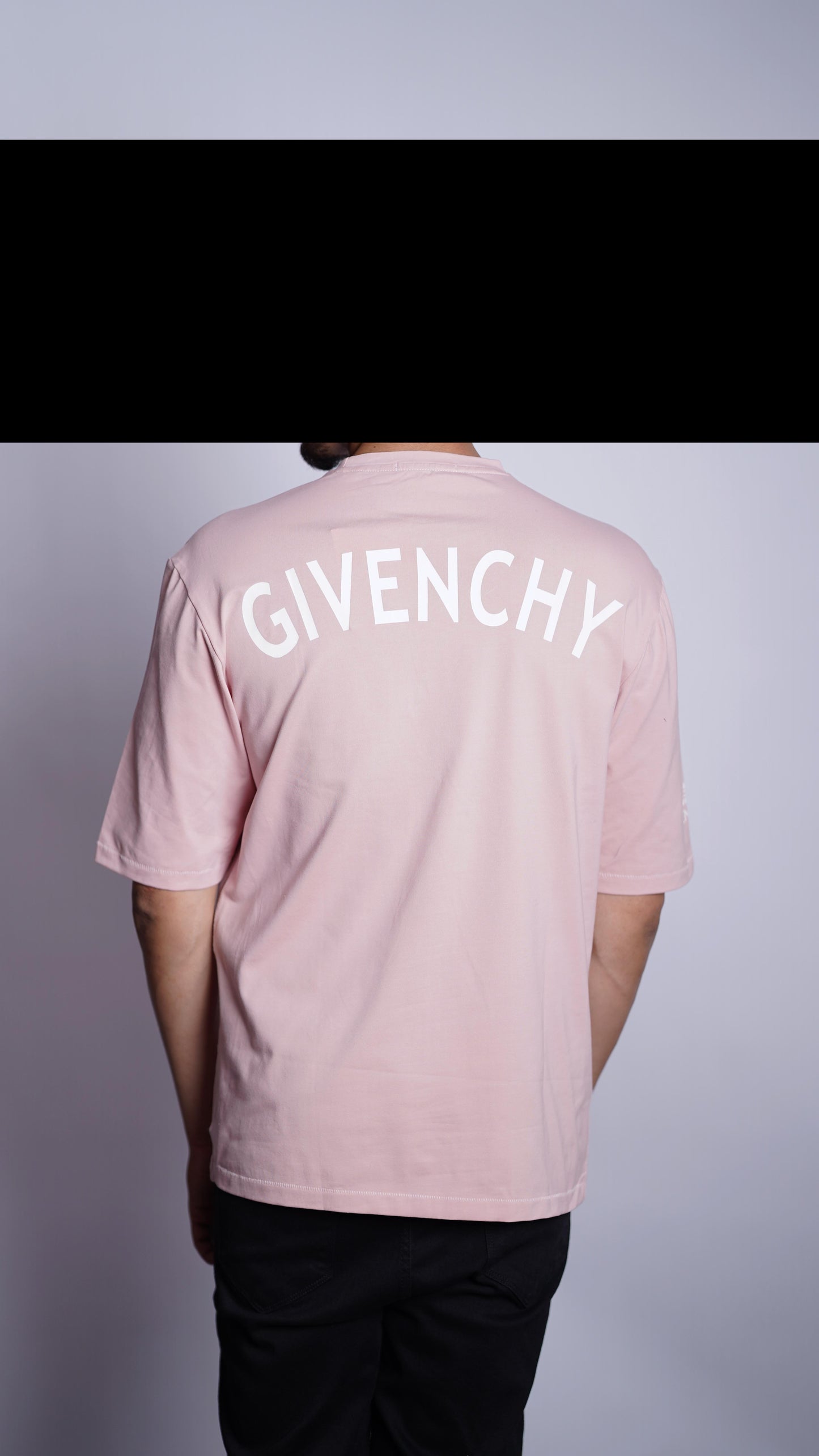 GIVENCHE PRINTED SLOGAN OVER SIZED T-SHIRT