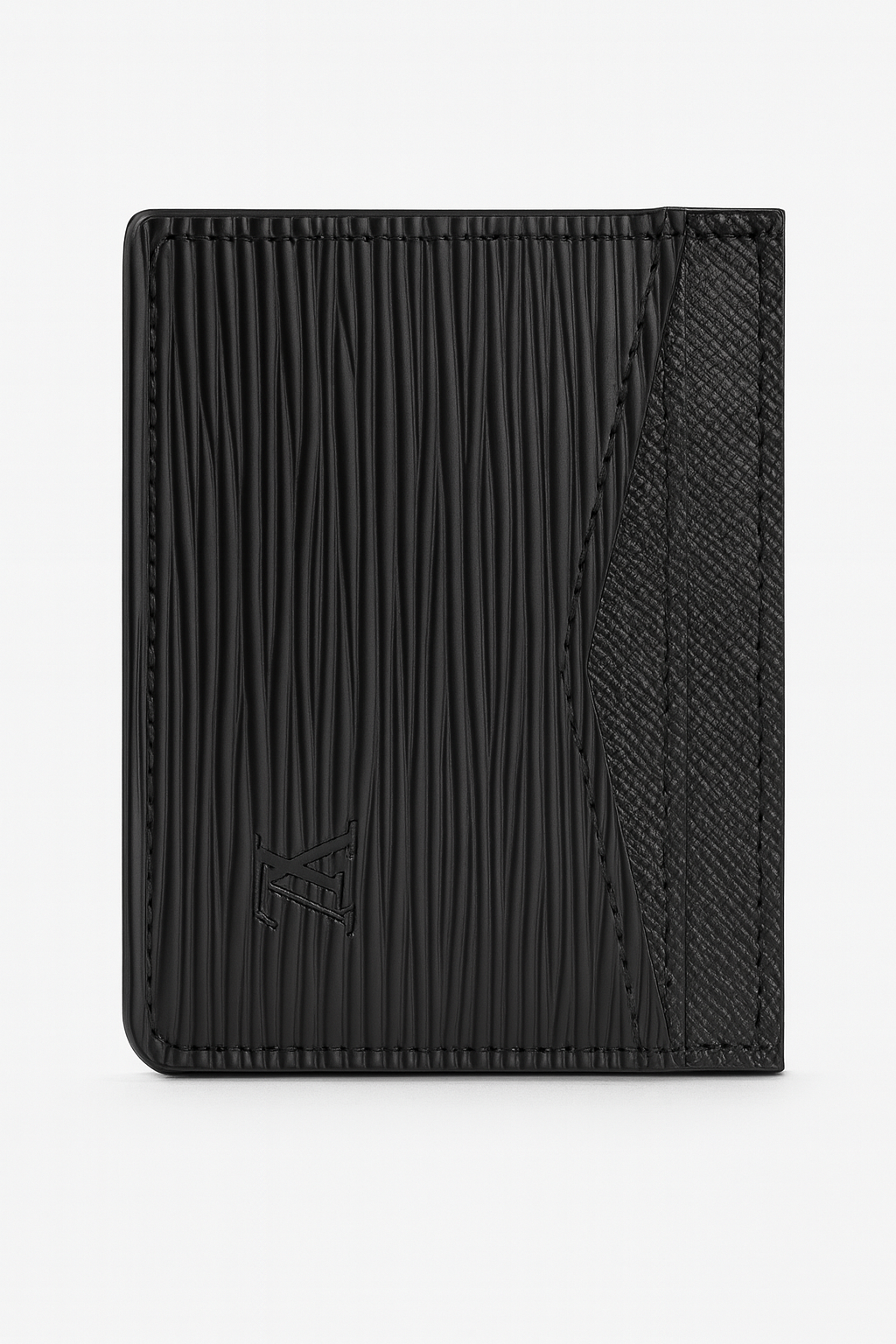 CARD HOLDER LV TEXTURED