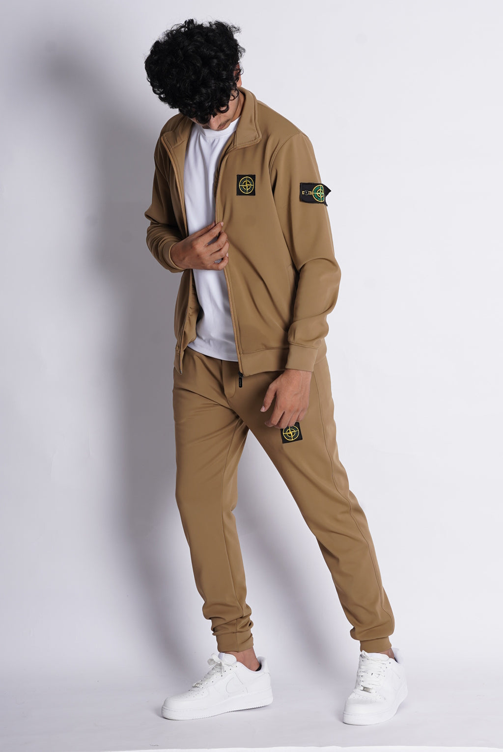 STONE ISLAND NYLON BONDED ZIPPER TRACK SUIT
