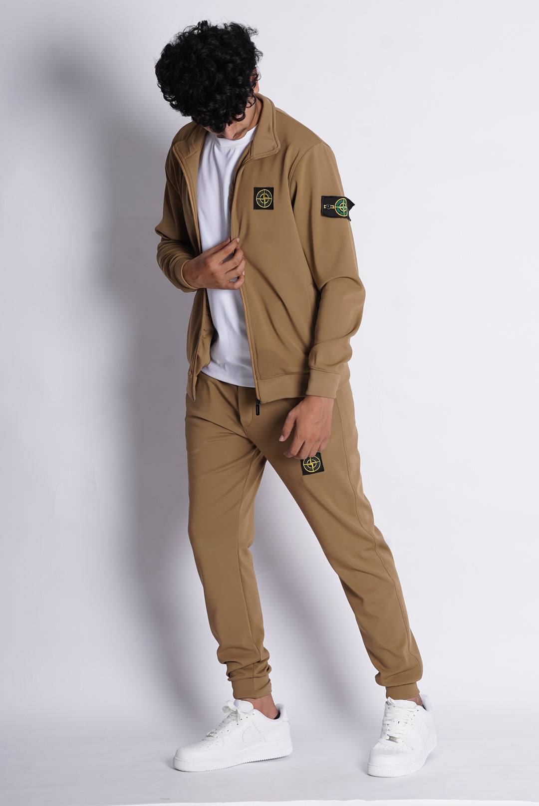 STONE ISLAND NYLON BONDED ZIPPER TRACK SUIT