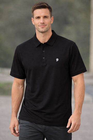 B 100% HYBRID COTTON POLO SHIRT