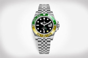 SILVER YELOW GREEN MECHANICAL DIAL ALL FUNCTIONS