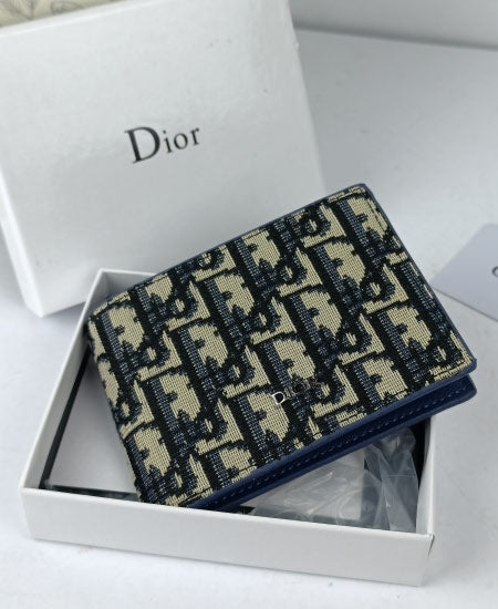 DIOR EMBROIDED BRAND WALLET