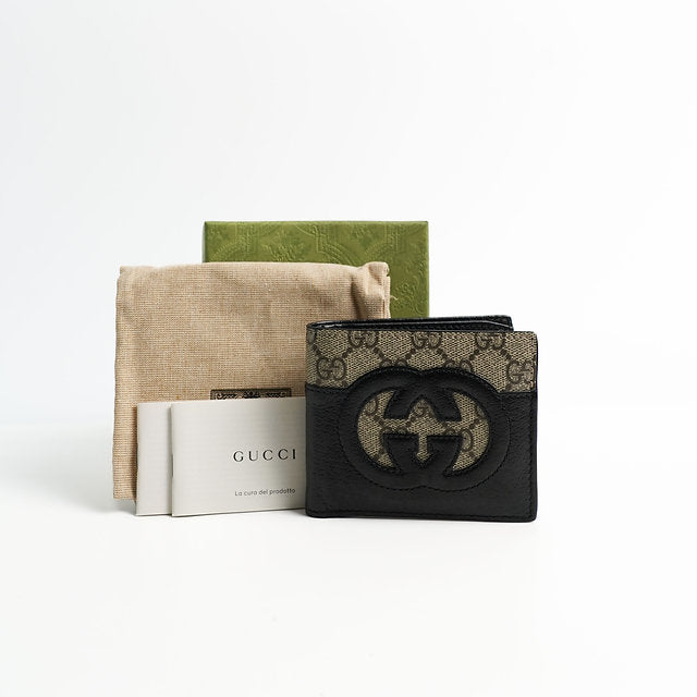 GUCCI BROWN BLACK WALLET