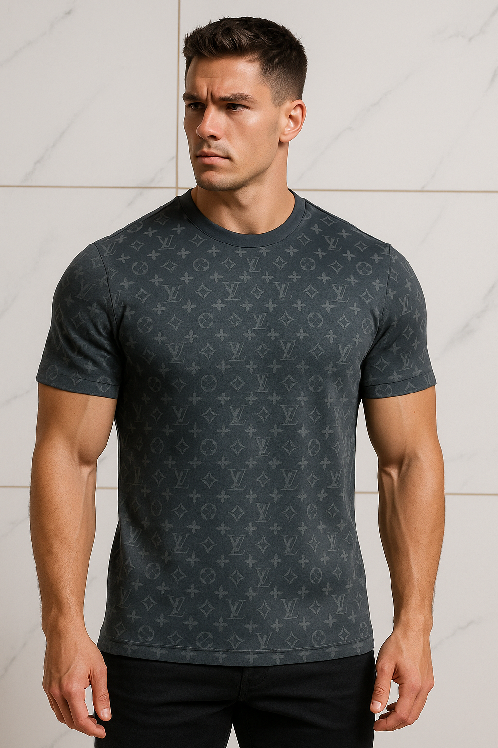 VL ENGRAVED FABRIC TSHIRT