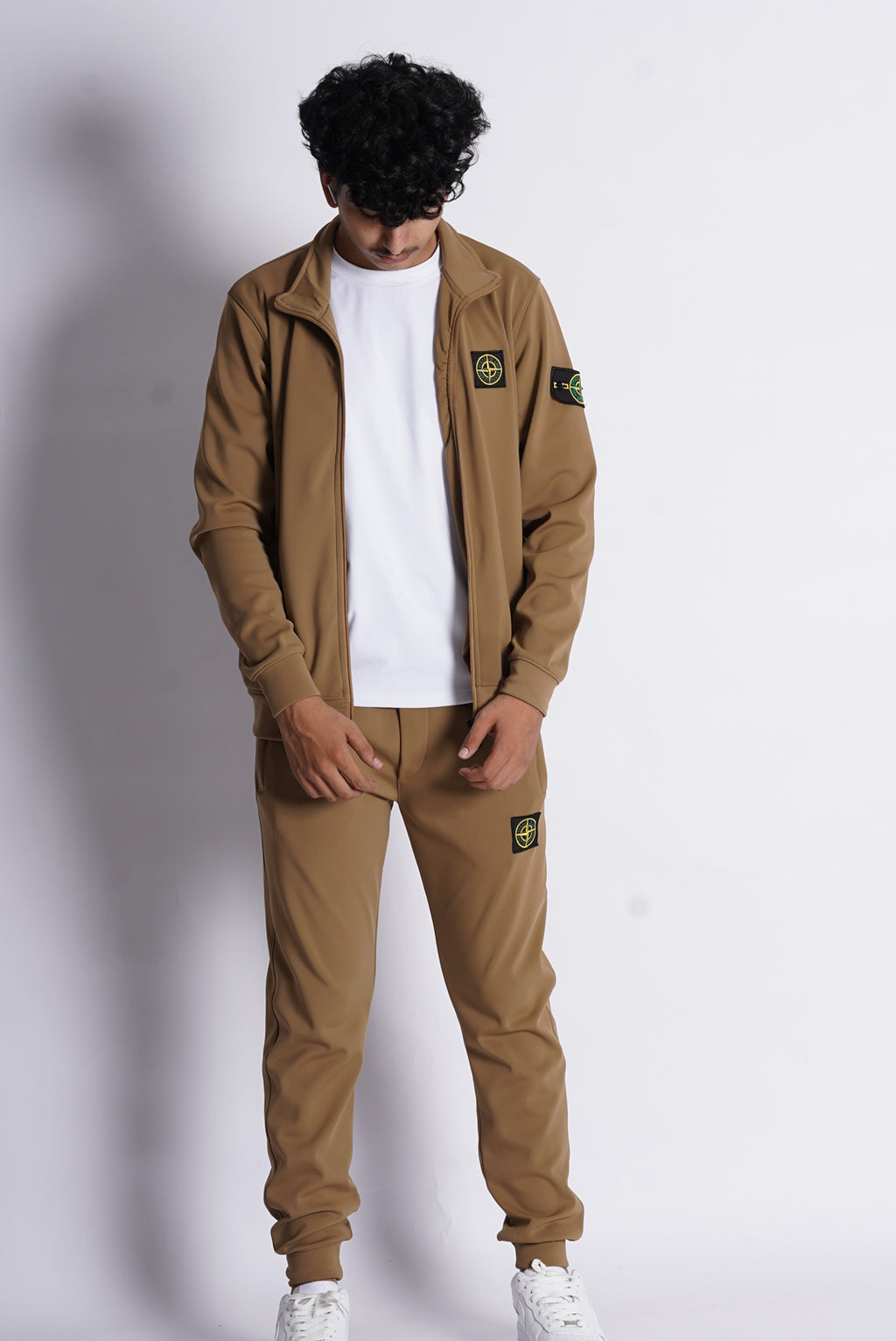 STONE ISLAND NYLON BONDED ZIPPER TRACK SUIT