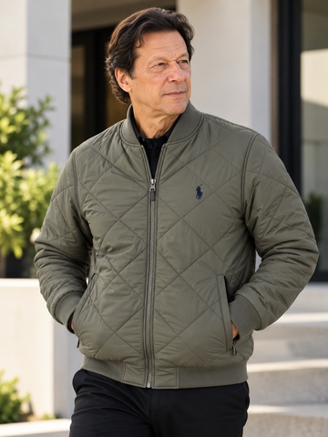 POLO PUFFER BAN COLLAR JACKET
