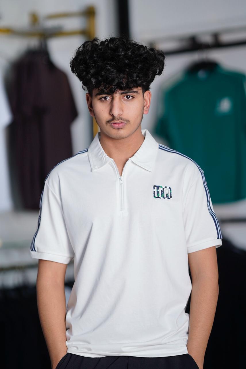 UA HALF ZIP 100% HYBRID POLO SHIRT