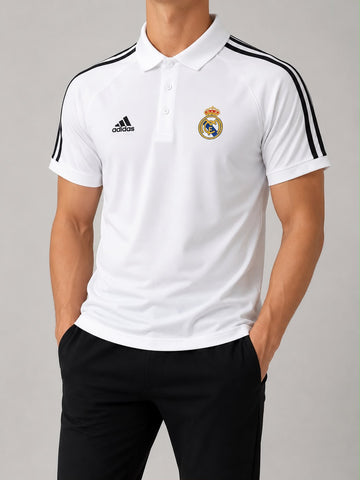 ADIDAS X BARCELONA EMBROIDED POLO SHIRT