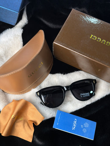 TORTOISE SHELL OVER SIZED POLARIZED GUCCI GLASSES