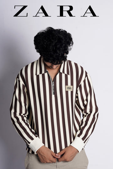 ZARA MAN OLD MONEY FLEECE SHIRT