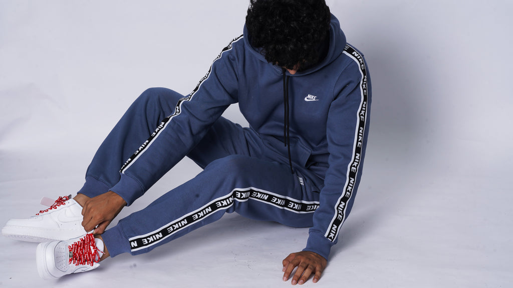 NIKE 100% HYBRID COTTON FLEECE TRACKSUIT