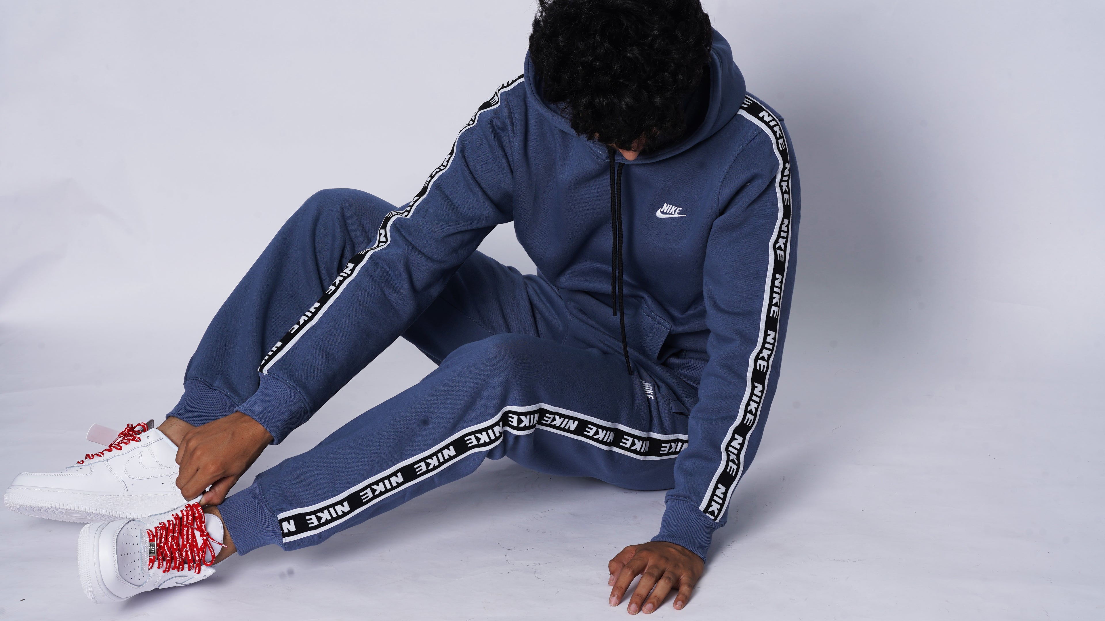 NIKE 100% HYBRID COTTON FLEECE TRACKSUIT