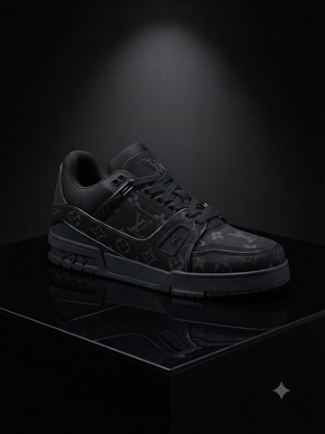LV SKEET ALL BLACK SHOES