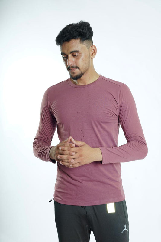 TURKISH COTTON  FULL SLEEVE SHIRT IN PINK