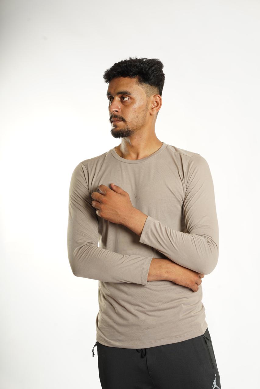 TURKISH COTTON FULL SLEEVE SHIRT IN SKIN