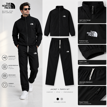 Northface Premium Valvet Fleece Zipper Tracksuit