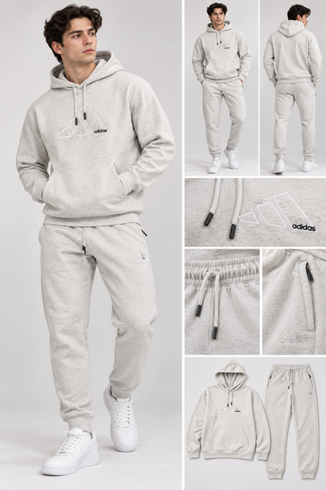 Adidas 100% Hybrid Cotton Fleece Track Suit