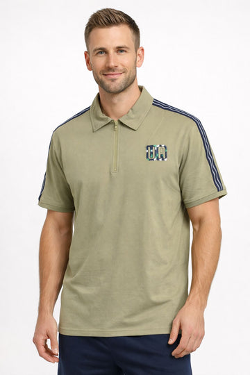 UA HALF ZIP 100% HYBRID POLO SHIRT