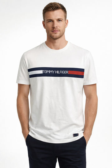 TOMMY 100% COTTON HYBRID T SHIRT
