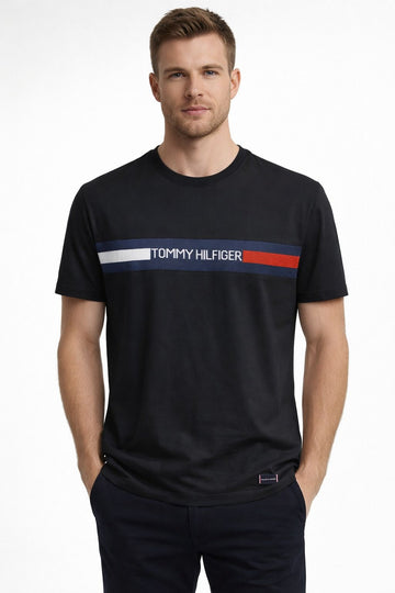 TOMMY 100% COTTON HYBRID T SHIRT