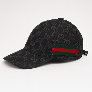 GUCE STRAP CAP BLACK MADE IN ITALY