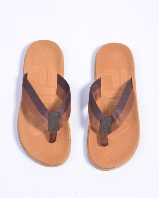 FILA IMPORTED FLIP FLOPS IN MUSTARD